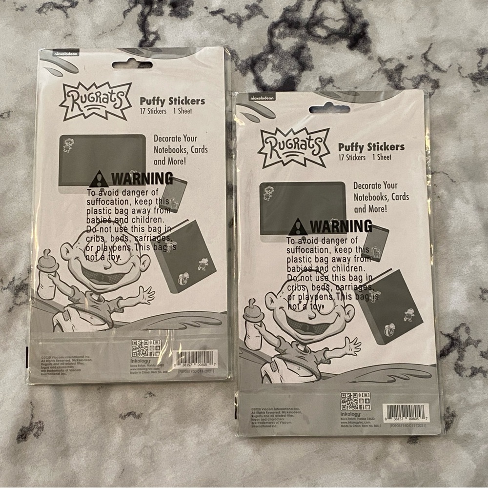 Nickelodeon 2 Rugrats Puffy Sticker Sheets - Picture 2 of 2